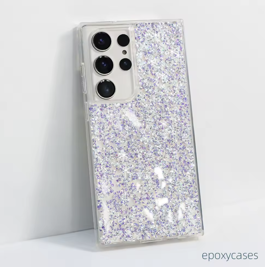 Samsung S23 Ultra Glitter Purple Case