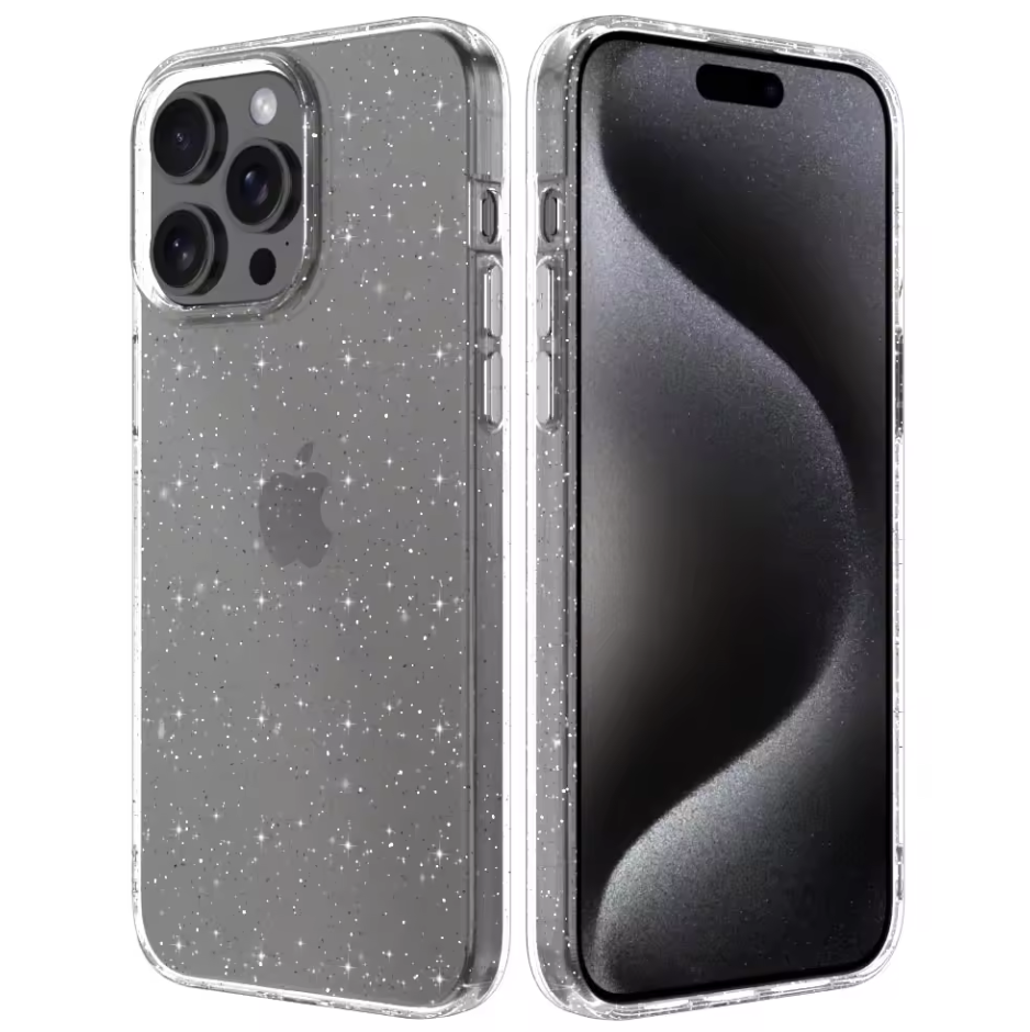iPhone 13 Clear Glitter Case