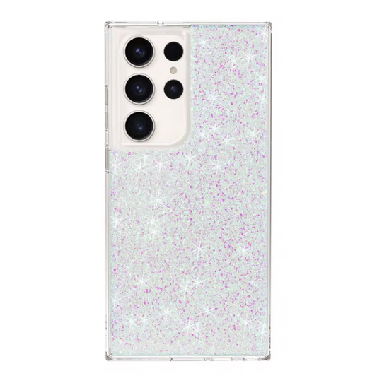 Samsung S23 Ultra Epoxy Glitter Pink Case