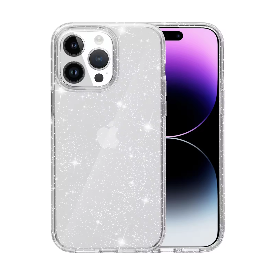 iPhone 13 Clear Glitter Case
