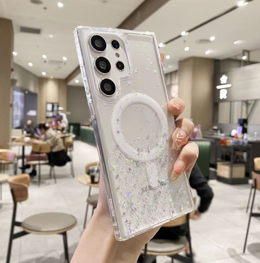 Samsung S23 Ultra Glitter Clear Case