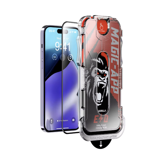 iPhone 15 Pro Tempered Glass Self Kit HD