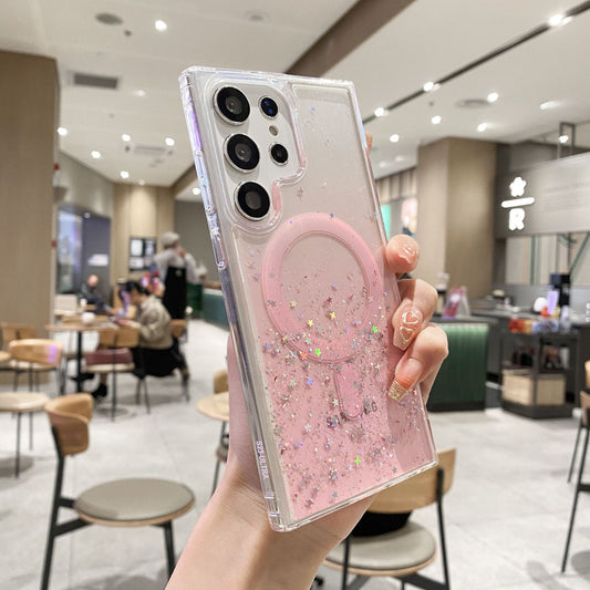 Samsung S23 Ultra Glitter Pink Case