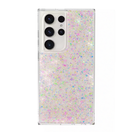 Samsung S23 Ultra Epoxy Glitter Rainbow Case