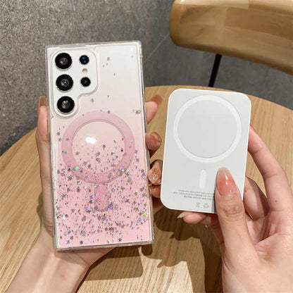 Samsung S23 Ultra Glitter Pink Case