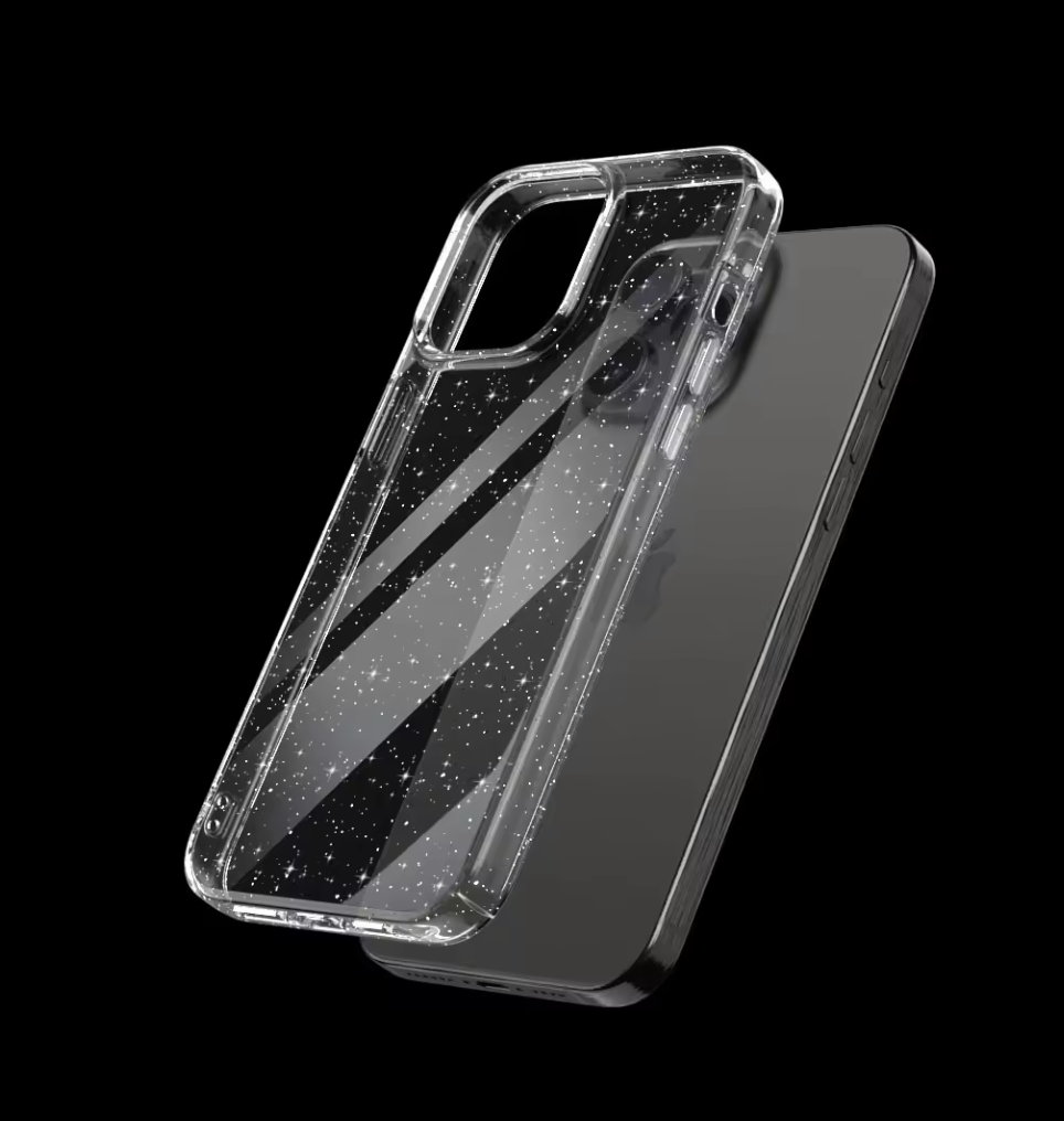 iPhone 13 Clear Glitter Case