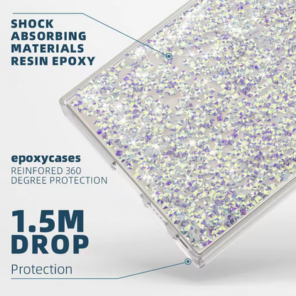 Samsung S23 Ultra Glitter Purple Case