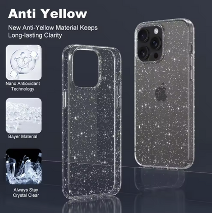 iPhone 13 Clear Glitter Case